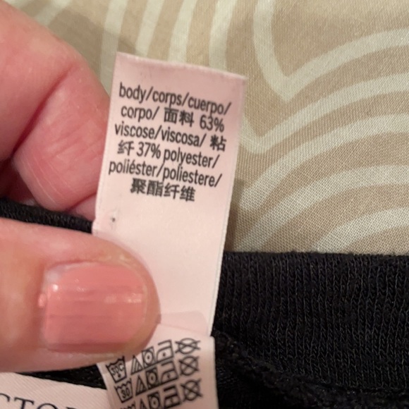 Victoria’s Secret top, black, viscose blend, XS - Picture 5 of 8